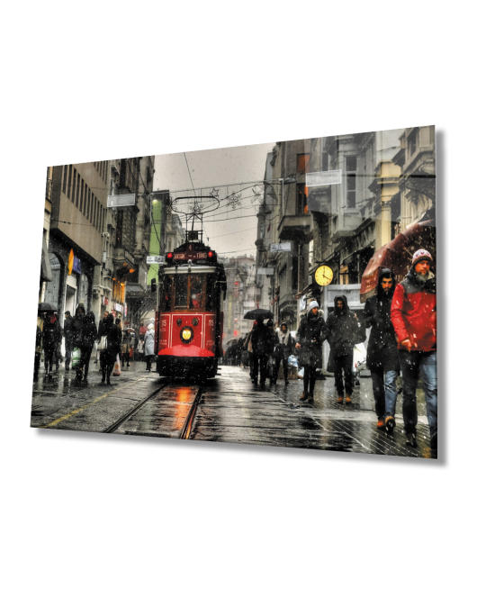 İstanbul Taksim Tramvay Cam Tablo