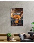 Ayasofya Camii Motif Dini İslami Cam Tablo