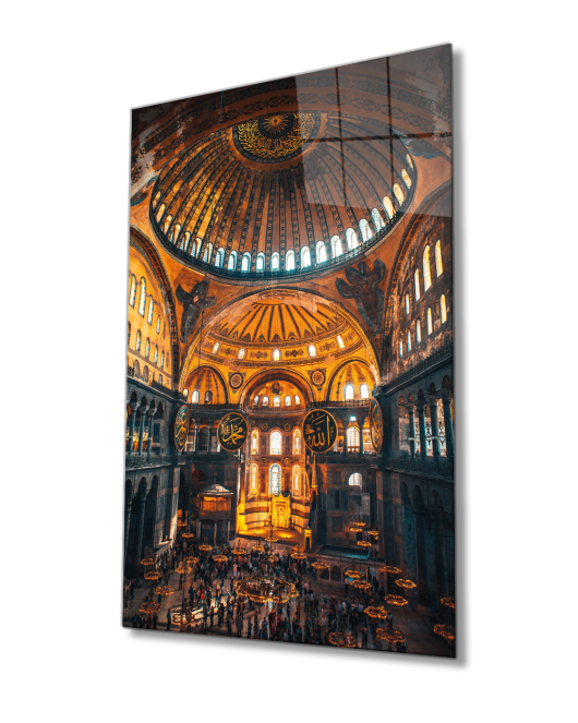 Ayasofya Camii Motif Dini İslami Cam Tablo