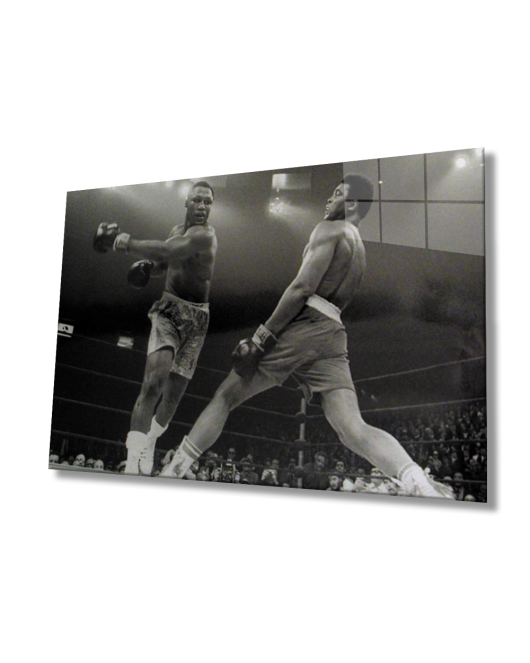 Siyah Beyaz İnsan Fotoğrafları Muhammet Ali Cam Tablo Muhammet Ali