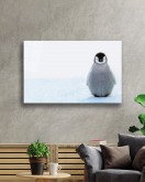 Penguen Cam Tablo Penguin Table