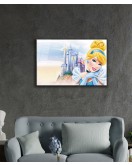 Kadınlar Sindirella Disney Cam Tablo ,Women Cinderella Disney