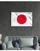 Japon Bayrağı Cam Tablo Japanese Flag