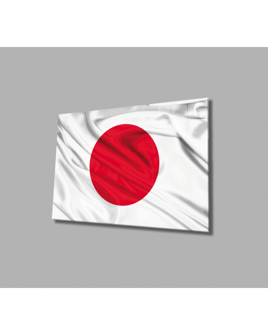 Japon Bayrağı Cam Tablo Japanese Flag