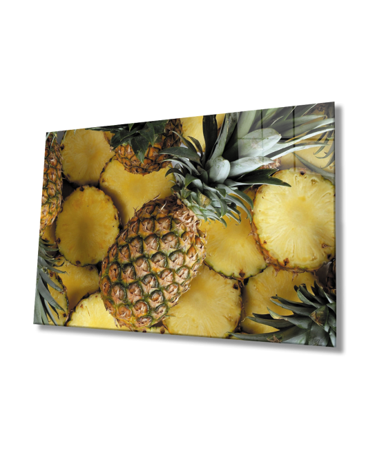 Ananas Meyve Cam Tablo Pineapple Fruit